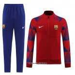 Jacke Trainingsanzug Barcelona 2022-2023 Rot