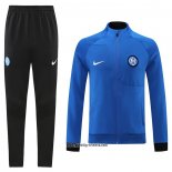 Jacke Trainingsanzug Inter Milan 2022-2023 Blau