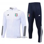 Jacke Trainingsanzug Italien 2023-2024 WeiB