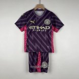 Manchester City Torwarttrikot Kinder 2023-2024 Purpura