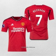 Manchester United Spieler Beckham Heimtrikot 2023-2024