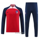 Sweatshirt Trainingsanzug Atletico Madrid 2023-2024 Rot