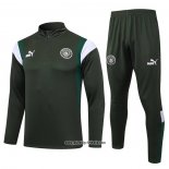 Sweatshirt Trainingsanzug Manchester City 2023-2024 Grun