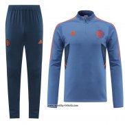 Sweatshirt Trainingsanzug Manchester United 2022-2023 Blau
