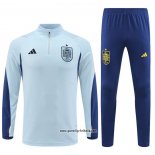 Sweatshirt Trainingsanzug Spanien 2022-2023 Blau Claro