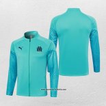 Jacke Olympique Marsella 2023-2024 Blau