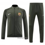 Jacke Trainingsanzug Barcelona 2023-2024 Grun