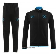 Jacke Trainingsanzug Napoli 2023-2024 Schwarz