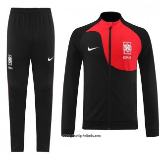 Jacke Trainingsanzug Südkorea 2022-2023 Schwarz y Rot