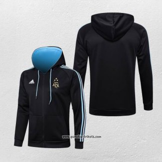Kapuzenjacke Argentinien 2022-2023 Schwarz