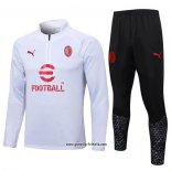 Sweatshirt Trainingsanzug AC Milan 2023-2024 WeiB