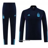 Sweatshirt Trainingsanzug Argentinien 2023-2024 Blau