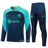 Sweatshirt Trainingsanzug Barcelona 2023-2024 Blau