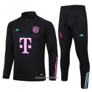 Sweatshirt Trainingsanzug Bayern München 2023-2024 Schwarz