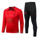 Sweatshirt Trainingsanzug Liverpool 2022-2023 Rot