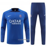 Sweatshirt Trainingsanzug Paris Saint-Germain 2022-2023 Blau Oscuro