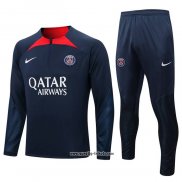 Sweatshirt Trainingsanzug Paris Saint-Germain 2022-2023 Blau Oscuro
