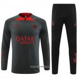 Sweatshirt Trainingsanzug Paris Saint-Germain Jordan 2022-2023 Grau