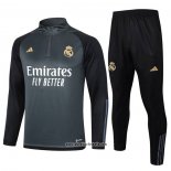 Sweatshirt Trainingsanzug Real Madrid 2023-2024 Grau