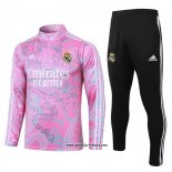 Sweatshirt Trainingsanzug Real Madrid 2023-2024 Rosa