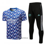 Trainingsanzug Arsenal Kurzarm 2022-2023 Blau