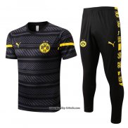 Trainingsanzug Borussia Dortmund Kurzarm 2022-2023 Grau