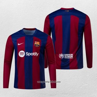 Barcelona Heimtrikot Langarm 2023-2024