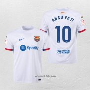 Barcelona Spieler Ansu Fati Auswartstrikot 2023-2024
