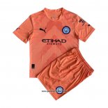 Manchester City Torwarttrikot Kinder 2022-2023 Orange