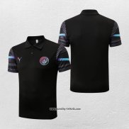 Polo Manchester City 2022-2023 Schwarz