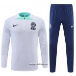 Sweatshirt Trainingsanzug Inter Milan 2022-2023 WeiB