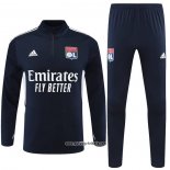 Sweatshirt Trainingsanzug Olympique Lyon 2022-2023 Blau