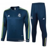 Sweatshirt Trainingsanzug Real Madrid 2023 Blau
