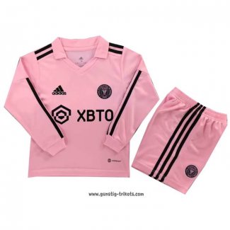 Inter Miami Heimtrikot Kinder Langarm 2023