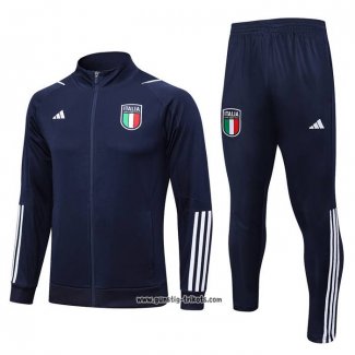 Jacke Trainingsanzug Italien 2023-2024 Blau