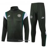 Jacke Trainingsanzug Manchester City 2023-2024 Grun