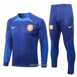 Jacke Trainingsanzug Niederlande 2022-2023 Blau