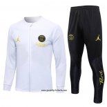 Jacke Trainingsanzug Paris Saint-Germain Jordan Kinder 2023-2024 WeiB