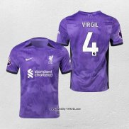 Liverpool Spieler Virgil 3rd Trikot 2023-2024
