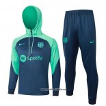 Sweatshirt Trainingsanzug Barcelona 2023-2024 Blau y Grun