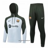 Sweatshirt Trainingsanzug Barcelona Kinder 2023-2024 Grau Claro