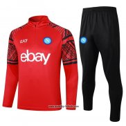 Sweatshirt Trainingsanzug Napoli 2023-2024 Rot