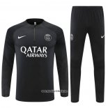 Sweatshirt Trainingsanzug Paris Saint-Germain 2022-2023 Schwarz