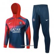 Sweatshirt Trainingsanzug Paris Saint-Germain Kinder 2023-2024 Rot y Blau