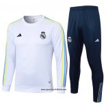Sweatshirt Trainingsanzug Real Madrid 2023 WeiB