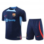 Trainingsanzug Barcelona Kurzarm 2022-2023 Blau - Kurze Hose