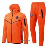Trainingsanzug mit Kapuze Paris Saint-Germain 2022-2023 Orange