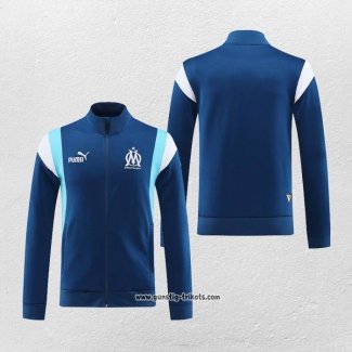 Jacke Olympique Marsella 2023-2024 Blau