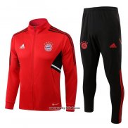 Jacke Trainingsanzug Bayern München 2022-2023 Rot