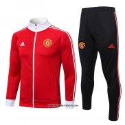 Jacke Trainingsanzug Manchester United 2022-2023 Rot